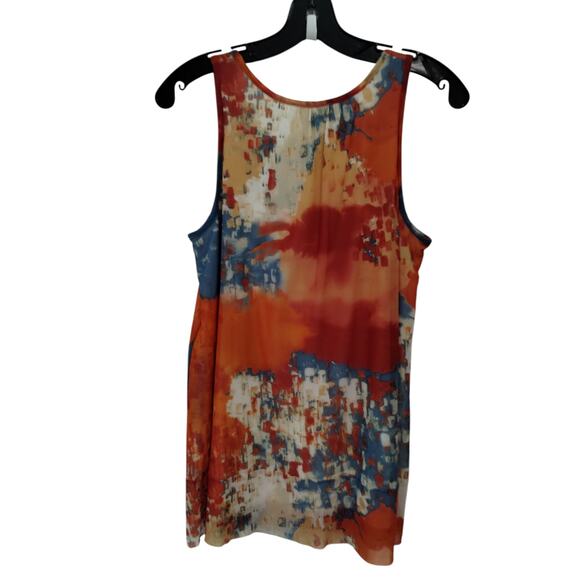 Anthropologie Womens size SMALL Weston Wear Visual Language Colorful Artsy Tank - Picture 7 of 11